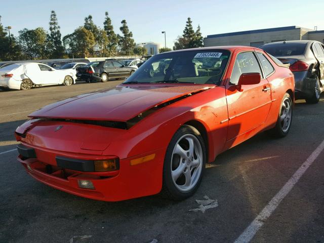 WP0AA2945JN465106 - 1988 PORSCHE 944 S RED photo 2