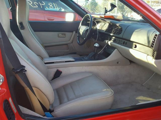 WP0AA2945JN465106 - 1988 PORSCHE 944 S RED photo 5