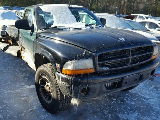 1B7GG26X5YS659427 - 2000 DODGE DAKOTA BLACK photo 1