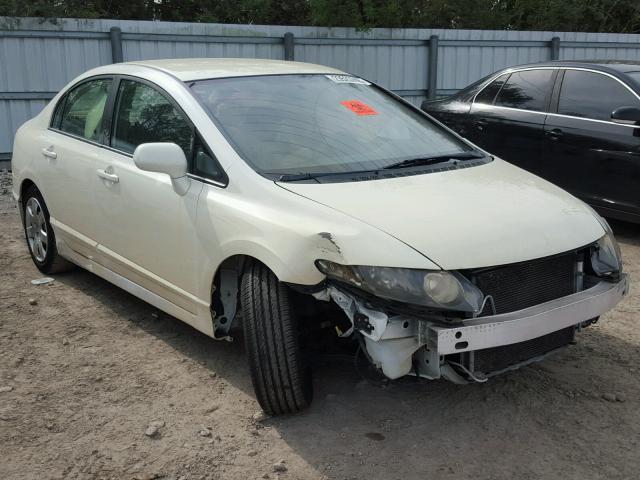 19XFA1F59BE019933 - 2011 HONDA CIVIC LX WHITE photo 1