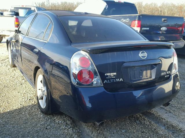 1N4BL11E76C189582 - 2006 NISSAN ALTIMA SE BLUE photo 3