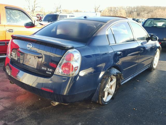 1N4BL11E76C189582 - 2006 NISSAN ALTIMA SE BLUE photo 4