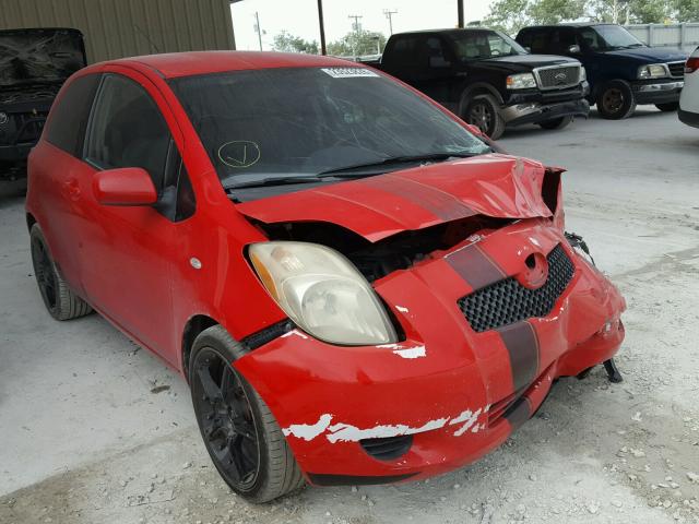 JTDJT923X85143625 - 2008 TOYOTA YARIS RED photo 1