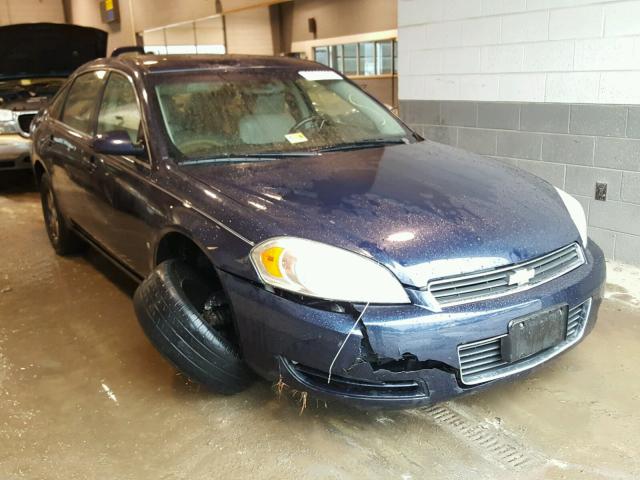 2G1WT58K989154012 - 2008 CHEVROLET IMPALA LT BLUE photo 1