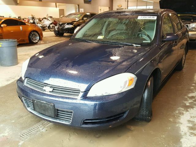 2G1WT58K989154012 - 2008 CHEVROLET IMPALA LT BLUE photo 2