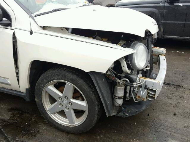 1J8FF57W77D274212 - 2007 JEEP COMPASS LI WHITE photo 9