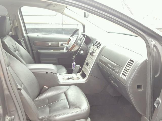 2LMDU88C97BJ29110 - 2007 LINCOLN MKX GRAY photo 5