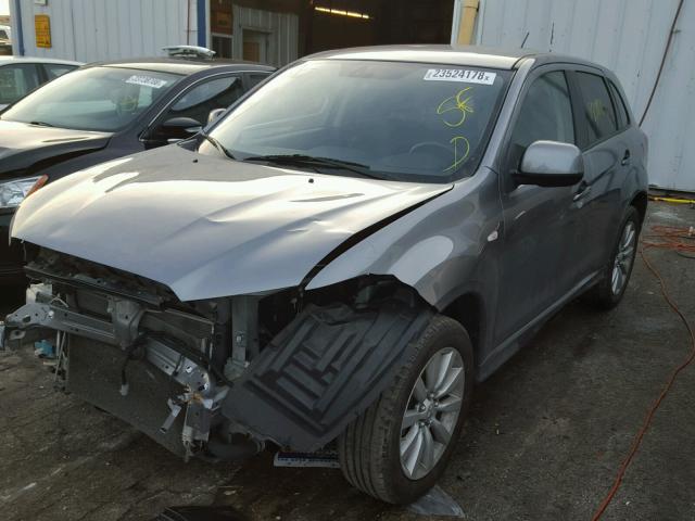 JA4AR4AU1BZ021113 - 2011 MITSUBISHI OUTLANDER GRAY photo 2