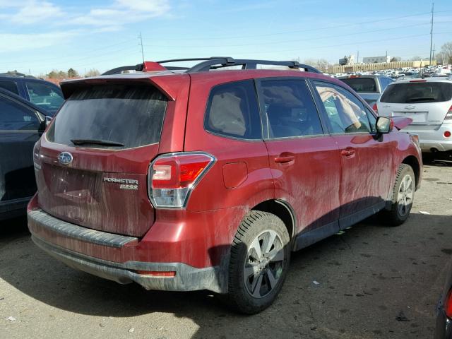 JF2SJAEC4HG511505 - 2017 SUBARU FORESTER 2 MAROON photo 4