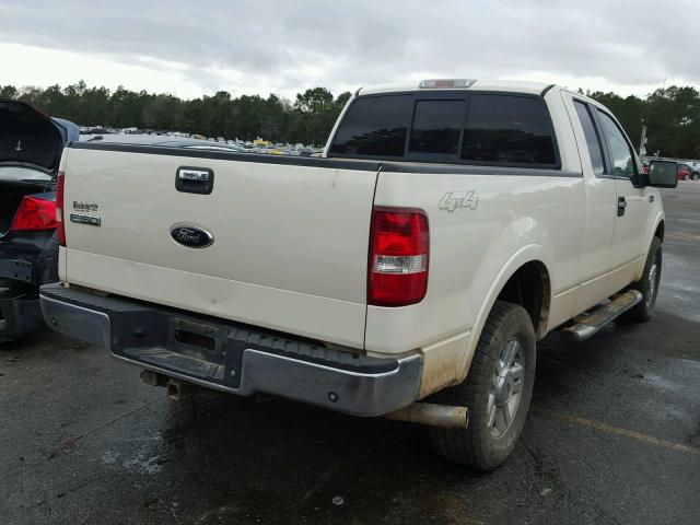 1FTPX14V18FB90647 - 2008 FORD F150 WHITE photo 4