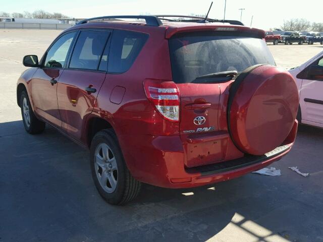 2T3BF4DV9AW038294 - 2010 TOYOTA RAV4 RED photo 3