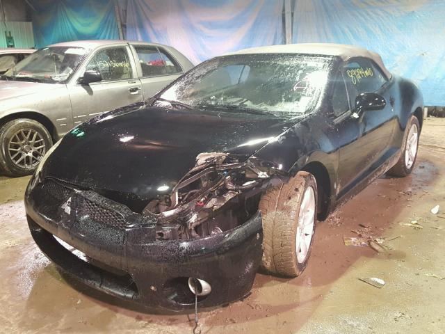 4A3AL25F27E024783 - 2007 MITSUBISHI ECLIPSE SP BLACK photo 2