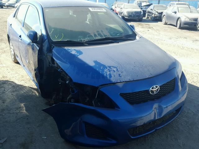 1NXBU4EE9AZ339810 - 2010 TOYOTA COROLLA BA BLUE photo 1