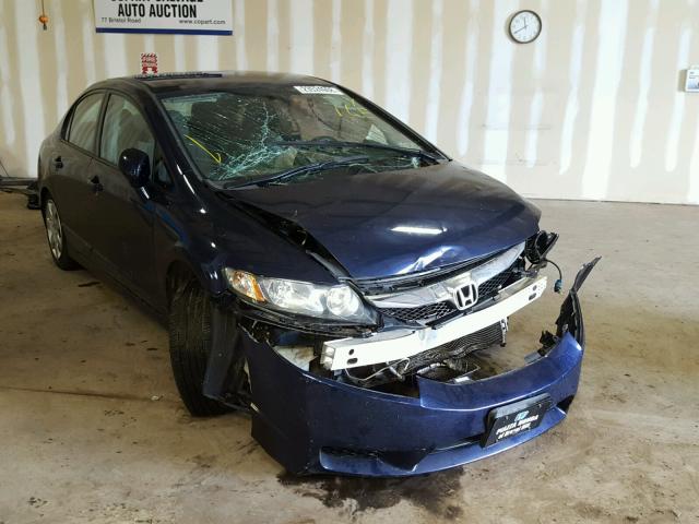 2HGFA1F52AH528654 - 2010 HONDA CIVIC LX BLUE photo 1