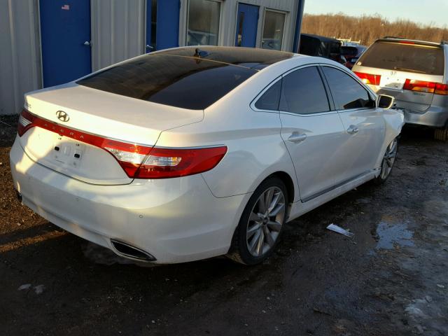 KMHFH4JGXCA153856 - 2012 HYUNDAI AZERA GLS WHITE photo 4