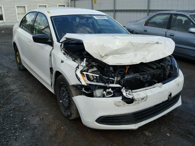 3VW2K7AJ7DM294533 - 2013 VOLKSWAGEN JETTA BASE WHITE photo 1