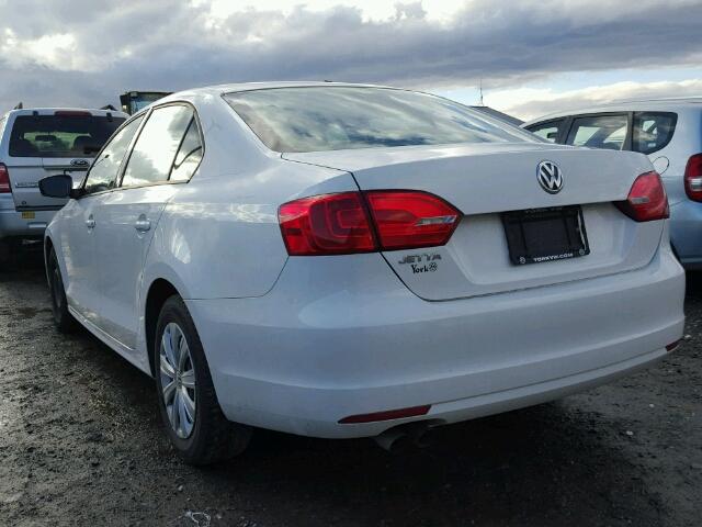 3VW2K7AJ7DM294533 - 2013 VOLKSWAGEN JETTA BASE WHITE photo 3