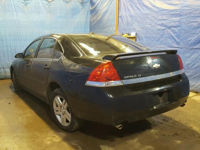 2G1WC581669431266 - 2006 CHEVROLET IMPALA LT BLACK photo 3