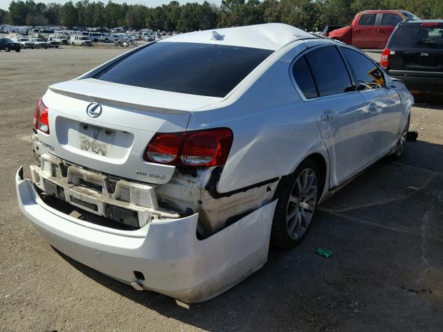 JTHBE96S480037795 - 2008 LEXUS GS 350 WHITE photo 4