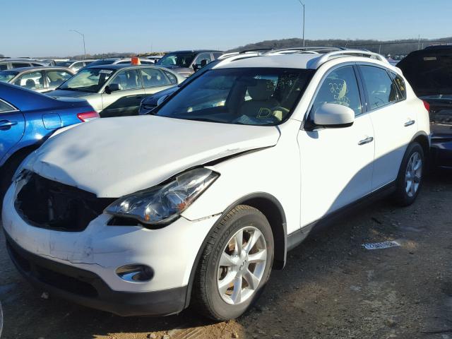 JNKAJ09F69M951848 - 2009 INFINITI EX35 BASE WHITE photo 2
