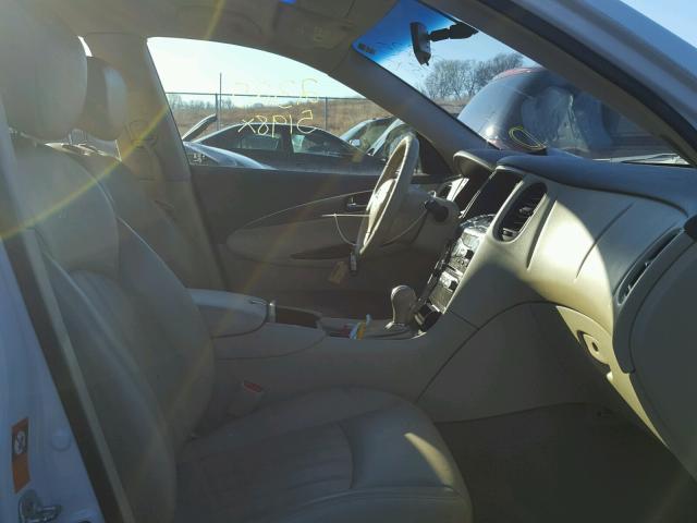 JNKAJ09F69M951848 - 2009 INFINITI EX35 BASE WHITE photo 5