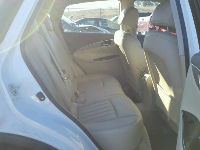 JNKAJ09F69M951848 - 2009 INFINITI EX35 BASE WHITE photo 6