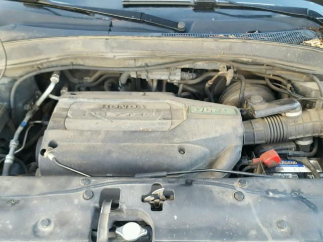 2HKYF18664H507462 - 2004 HONDA PILOT EXL BLUE photo 7