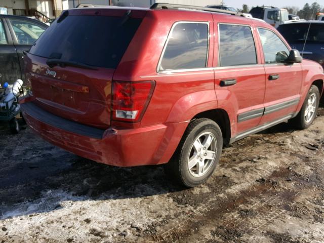 1J4GR48K66C349750 - 2006 JEEP GRAND CHER RED photo 4