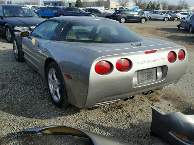 1G1YY22G925128267 - 2002 CHEVROLET CORVETTE TAN photo 3