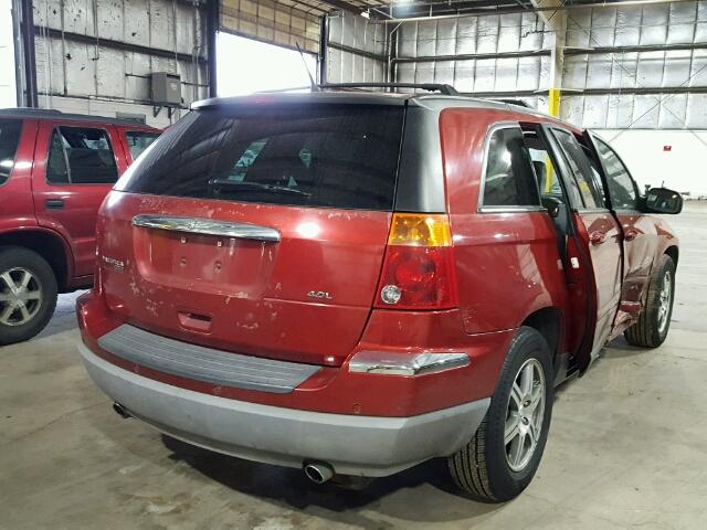 2A8GM68X07R200859 - 2007 CHRYSLER PACIFICA T RED photo 4