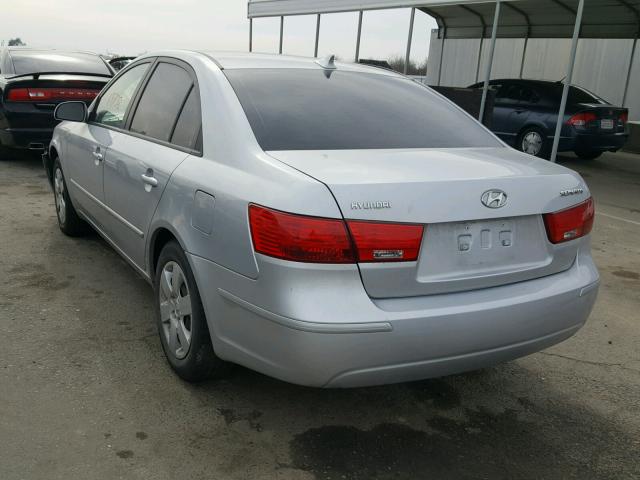 5NPET46C09H567301 - 2009 HYUNDAI SONATA GLS SILVER photo 3