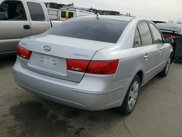 5NPET46C09H567301 - 2009 HYUNDAI SONATA GLS SILVER photo 4