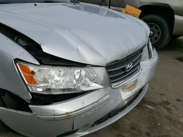 5NPET46C09H567301 - 2009 HYUNDAI SONATA GLS SILVER photo 9