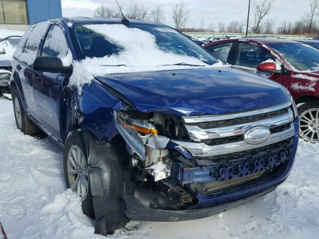 2FMDK3GC8DBB52007 - 2013 FORD EDGE SE BLUE photo 1