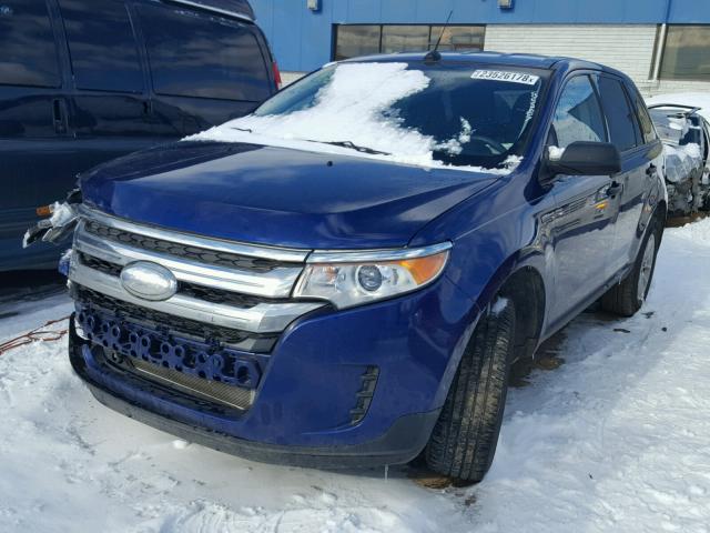 2FMDK3GC8DBB52007 - 2013 FORD EDGE SE BLUE photo 2