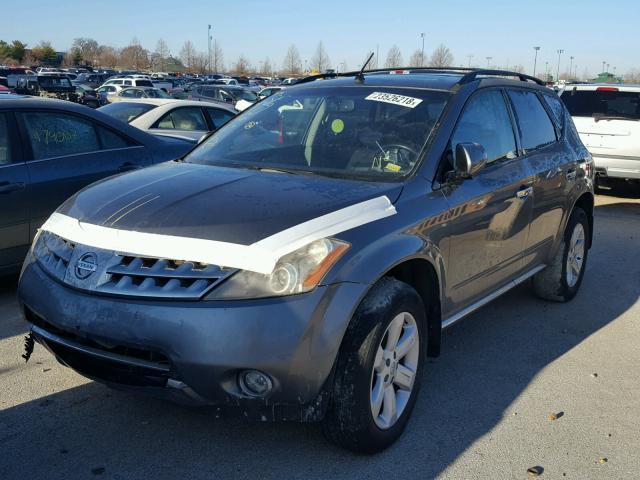 JN8AZ08W37W636586 - 2007 NISSAN MURANO SL GRAY photo 2