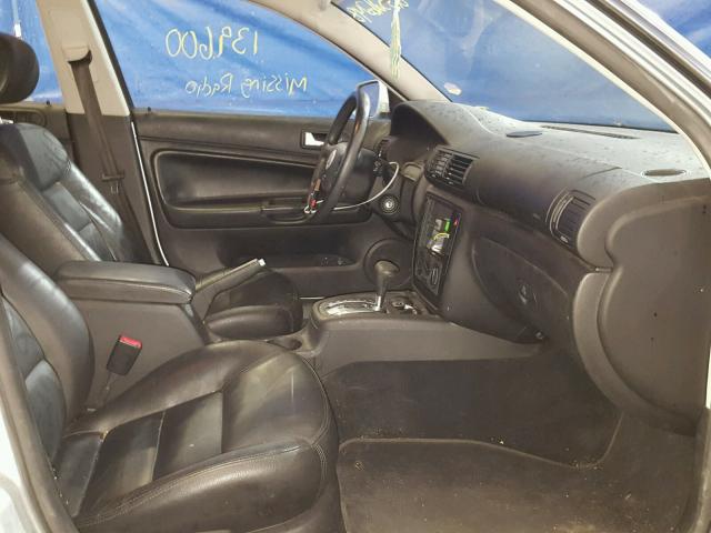 WVWPD63BX2P341225 - 2002 VOLKSWAGEN PASSAT GLS SILVER photo 5