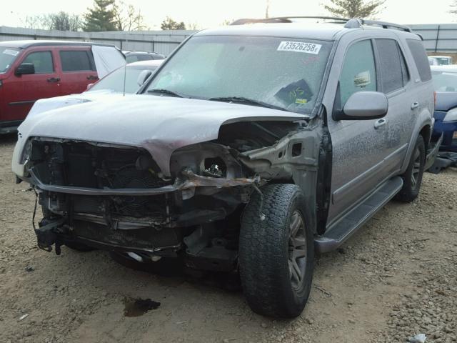 5TDBT48A23S138127 - 2003 TOYOTA SEQUOIA LI GRAY photo 2