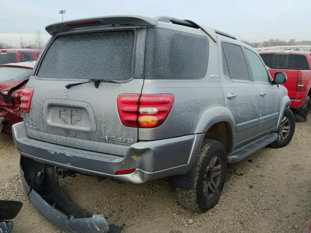 5TDBT48A23S138127 - 2003 TOYOTA SEQUOIA LI GRAY photo 4