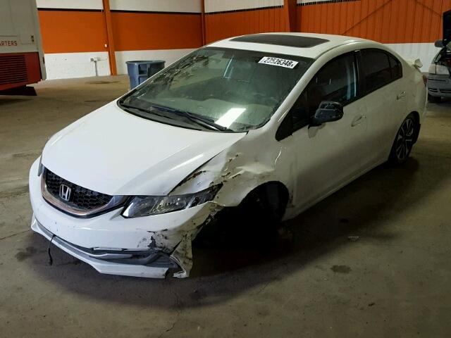 2HGFB2E5XDH031926 - 2013 HONDA CIVIC LX WHITE photo 2