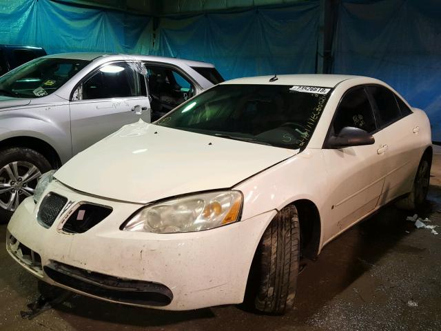 1G2ZG57B584218225 - 2008 PONTIAC G6 BASE WHITE photo 2