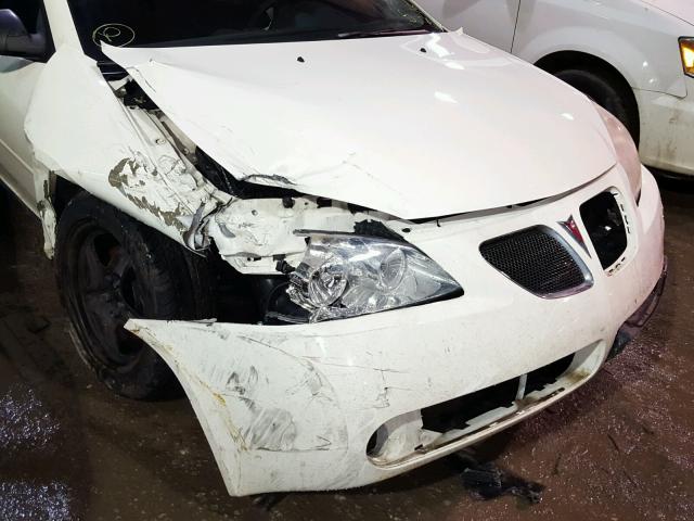 1G2ZG57B584218225 - 2008 PONTIAC G6 BASE WHITE photo 9