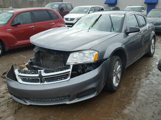 1C3CDZAG5CN281094 - 2012 DODGE AVENGER SE GRAY photo 2