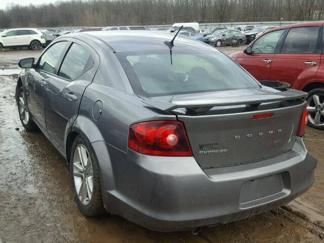 1C3CDZAG5CN281094 - 2012 DODGE AVENGER SE GRAY photo 3