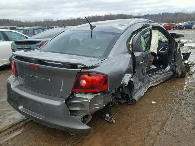 1C3CDZAG5CN281094 - 2012 DODGE AVENGER SE GRAY photo 4