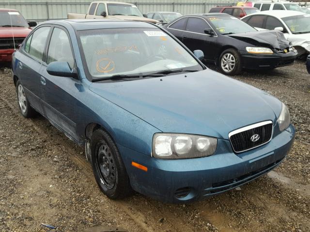 KMHDN45D72U373789 - 2002 HYUNDAI ELANTRA GL GREEN photo 1