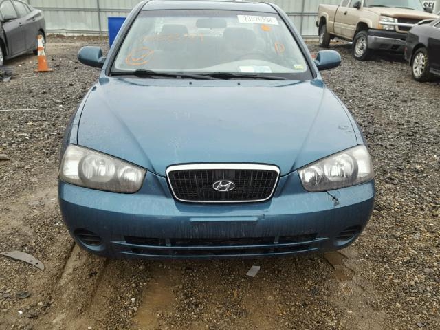 KMHDN45D72U373789 - 2002 HYUNDAI ELANTRA GL GREEN photo 9