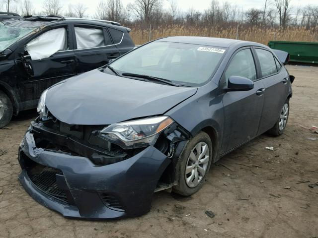 2T1BURHE2FC323479 - 2015 TOYOTA COROLLA L GRAY photo 2