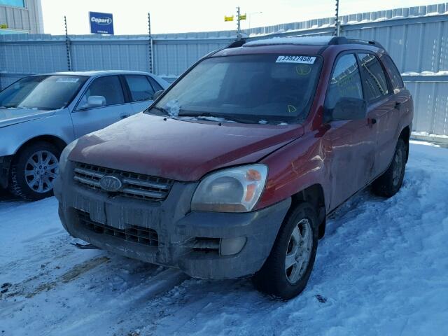 KNDJF722087452009 - 2008 KIA SPORTAGE L RED photo 2