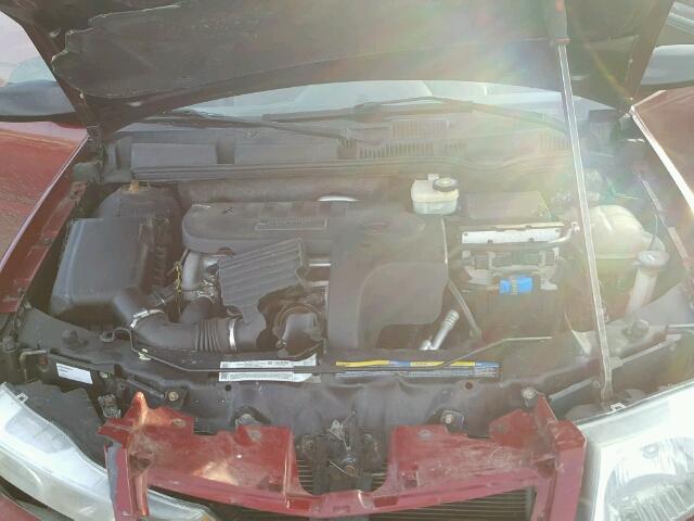 1G8AL52F25Z147265 - 2005 SATURN ION LEVEL RED photo 7